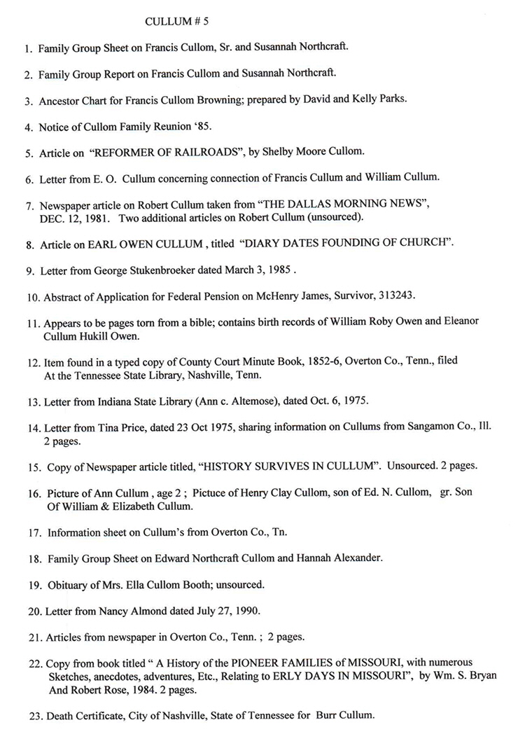 Collum 5